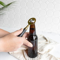 Louisa Black Marble Bottle Opener - J Bird and Company