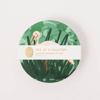 Painterly Crane Coaster Set - J Bird and Company