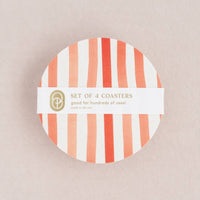 Sorbet Stripes Coaster Set - J Bird and Company