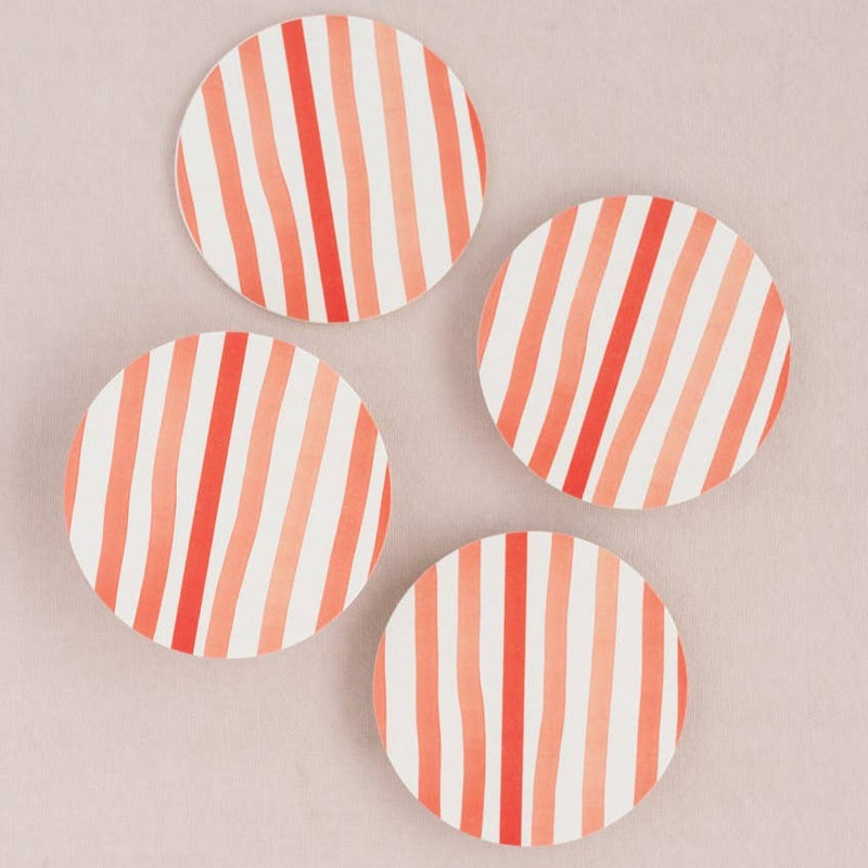 Sorbet Stripes Coaster Set - J Bird and Company