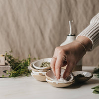 Speckled White Ceramic Prep Dishes - J. Bird and Company