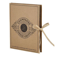 Champagne Cheese Knives Book Box Gift Set - J. Bird & Company