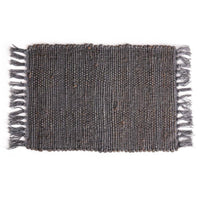 Rae Woven Fringe Placemat Grey - J. Bird & Company