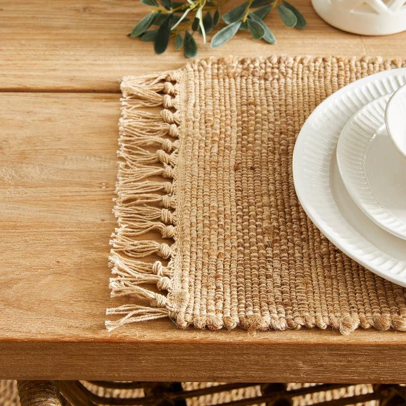 Rae Woven Fringe Placemat- J. Bird & Company