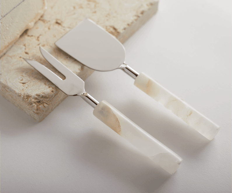 Santo Alabaster Cheese Tools Set - J. Bird & Company