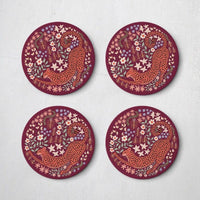 Stretching Cheetah Coaster Set - J. Bird & Company