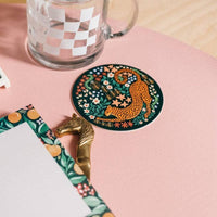 Stretching Cheetah Sustainable Coaster Set- J. Bird & Company