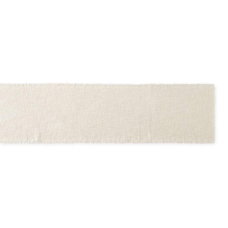 Zuriel Cream Sugar Basket Fringed Table Runner - J. Bird & Company