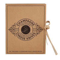 Champagne Cheese Knives Book Box Gift Set - J. Bird & Company