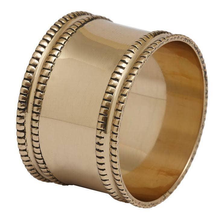 Roman Antique Style Gold Band Napkin Ring - J. Bird & Company